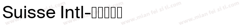 Suisse Intl字体转换